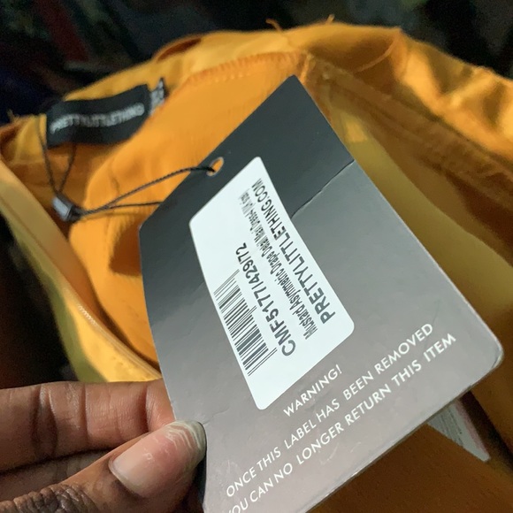 Mustard Asymmetric Drape Detail Maxi Dress - Picture 2 of 7